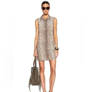 Equipment Femme Lucida Silk Dress Size Small Animal Print